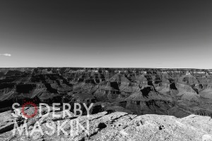 Grand Canyon -svartvitt